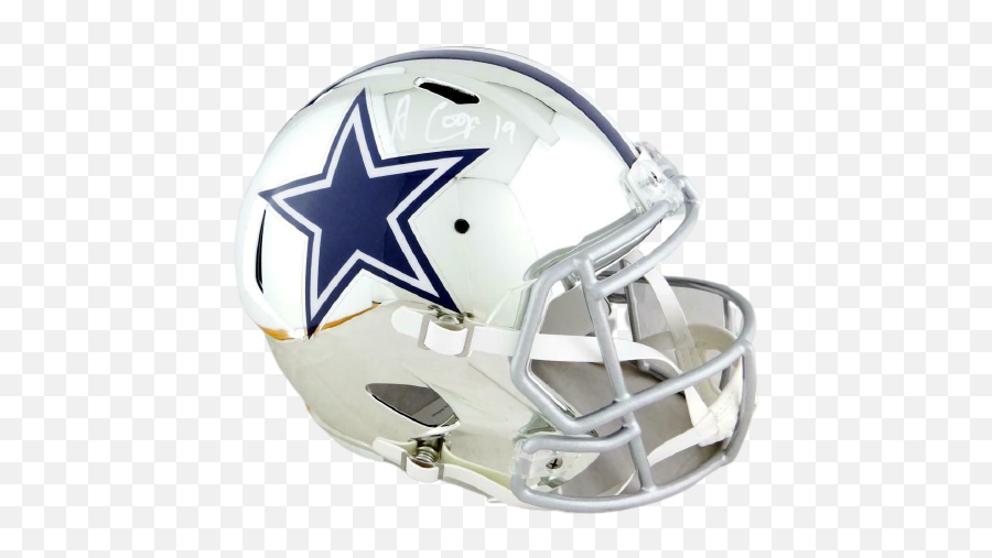 Amari Cooper Dallas Cowboys Signed Fs Chrome Speed Helmet - Jsa Coa Emoji,Dallas Cowboys Helmet Png