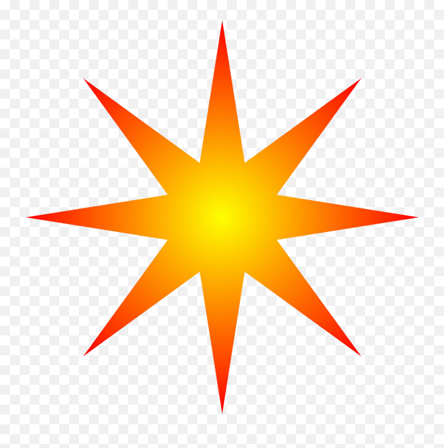 Starburst Background Png - Touch Clipart Pointed Perfume Orange 8 Point Star Emoji,Starburst Clipart
