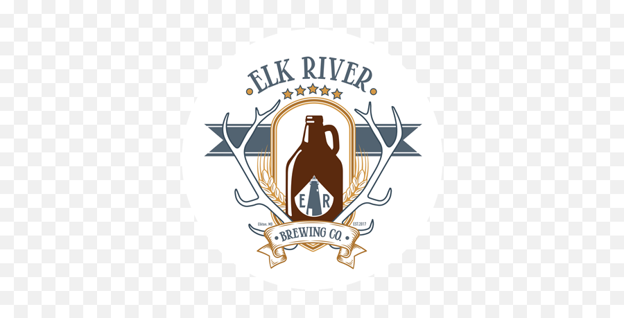 Bottle Cap Crew Neck T - Shirt U2013 Elk River Brewing Emoji,Bottle Cap Logo