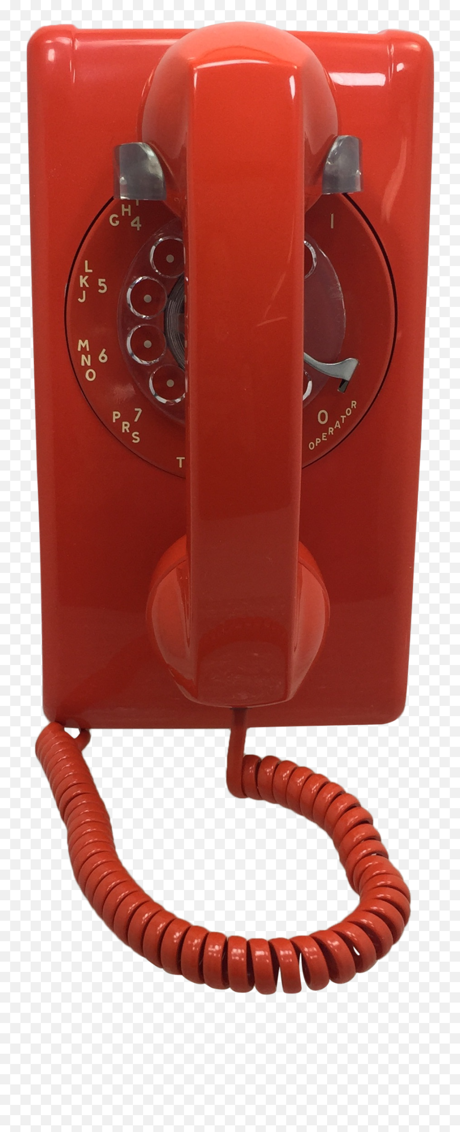 Download 1974 Orange Modular Sc Rotary Dial Wall Phone - Bag Emoji,Telephone Transparent Background