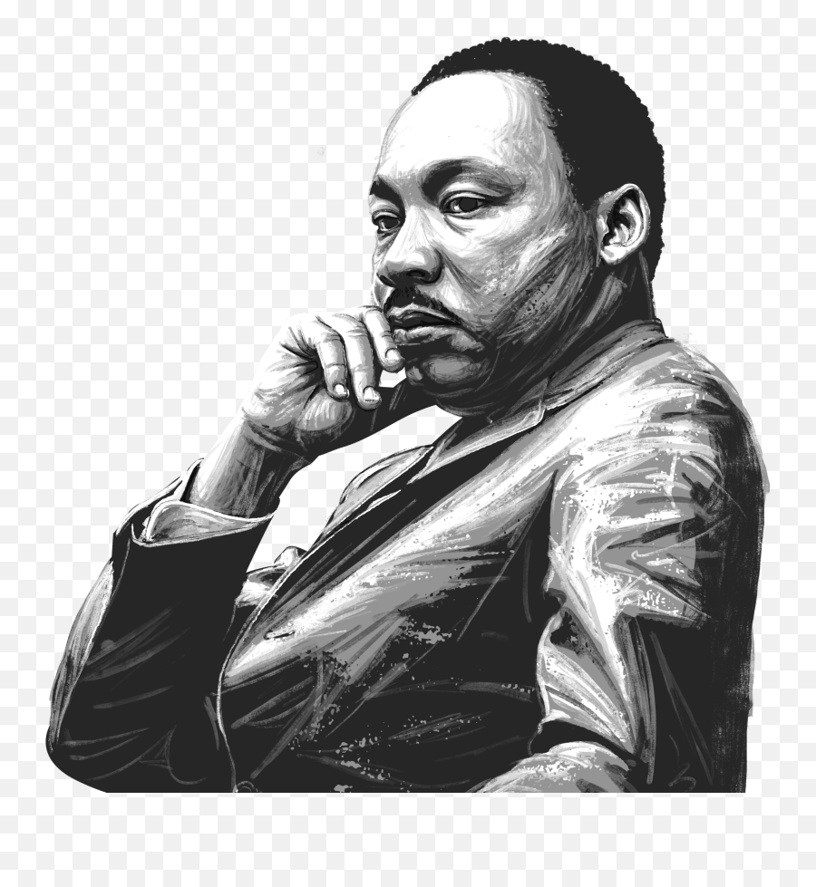 Mlk Clipart Sketch - Martin Luther King Drawing Transparent Emoji,Martin Luther King Jr Clipart