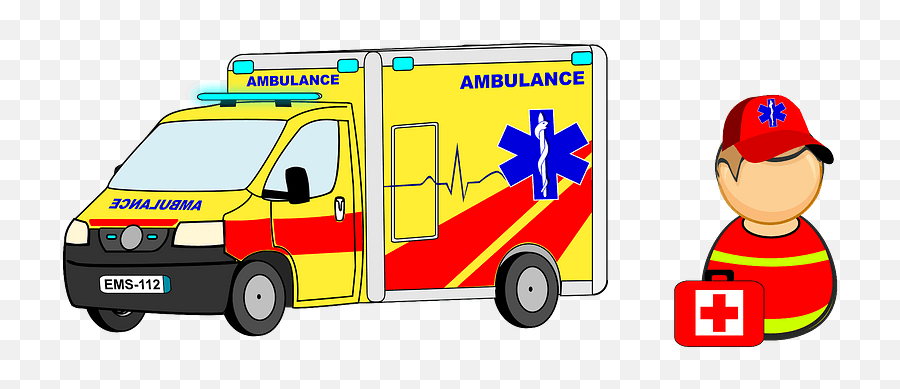 Ambulance And Paramedic Clipart - Commercial Vehicle Emoji,Ambulance Clipart