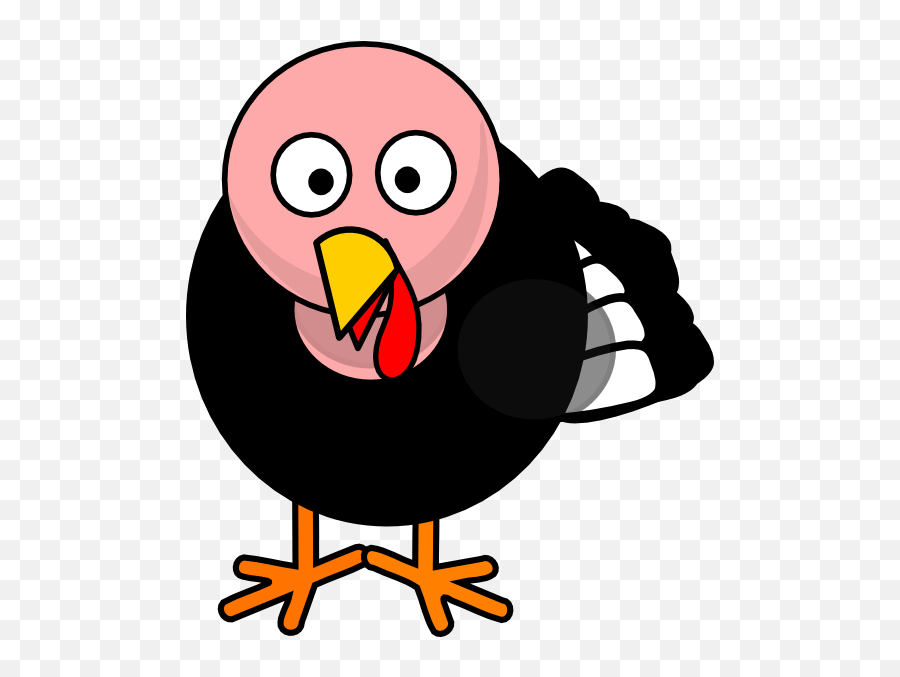 Library Of Turkey Face With Hat Svg Library Library Png - Turkey Bird Clip Art At Clker Emoji,Cute Turkey Clipart