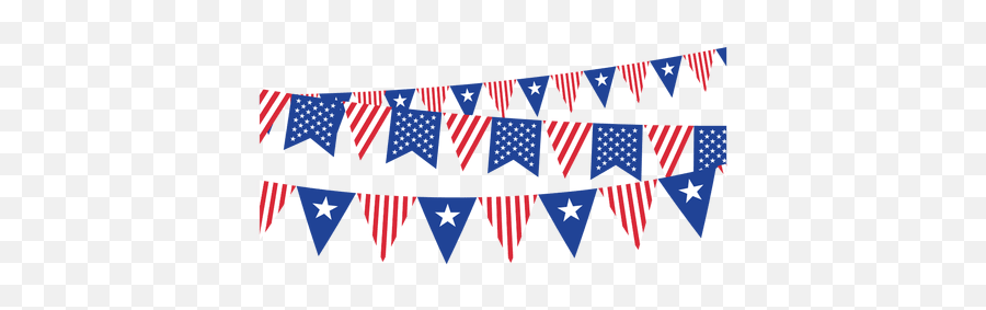 Triangle Ribbon Usa Buntings - Usa Triangle Flag Png Emoji,Usa Png