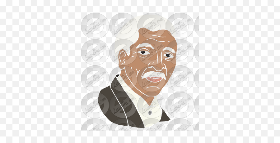 George Washington Carver Stencil For - Senior Citizen Emoji,George Washington Clipart