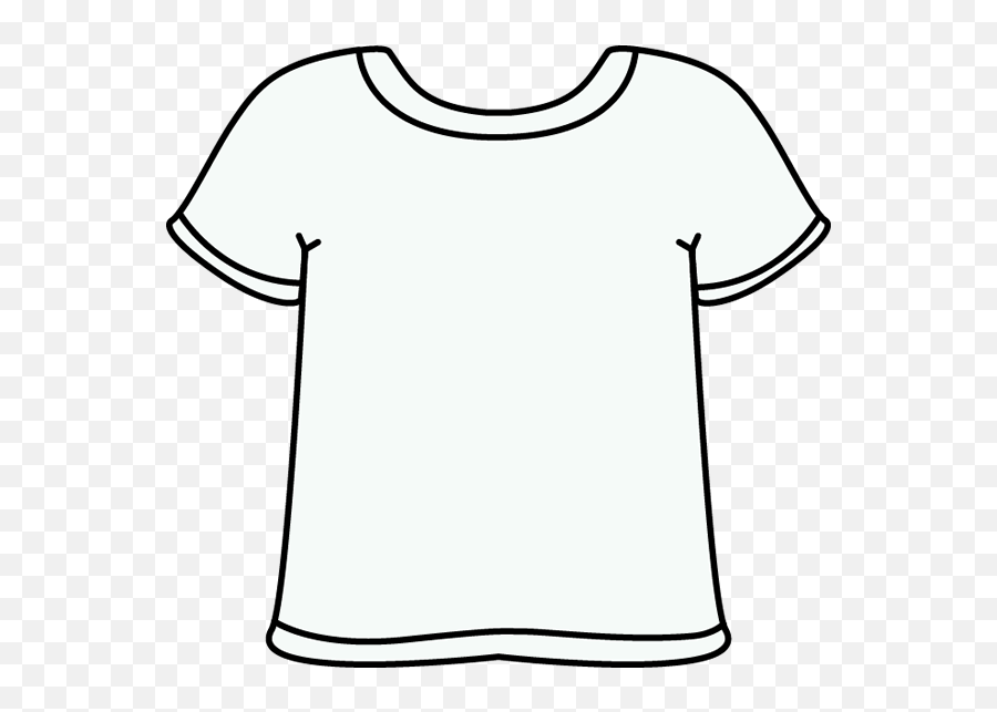 T Shirt Blank Tshirt Clip Art Blank - Mycutegraphics Black And White Shirt Emoji,Shirt Clipart