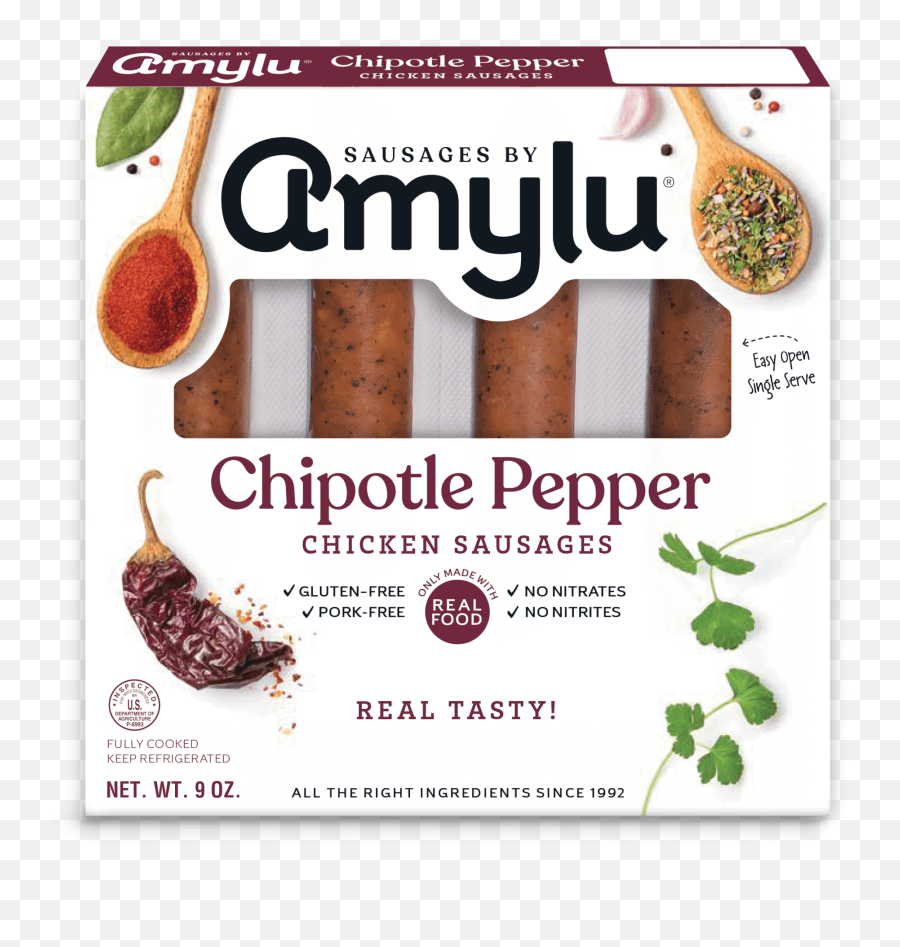 Chipotle Pepper Amylu Foods Inc - Amylu Chicken Apple Sausage Emoji,Chipotle Logo Png