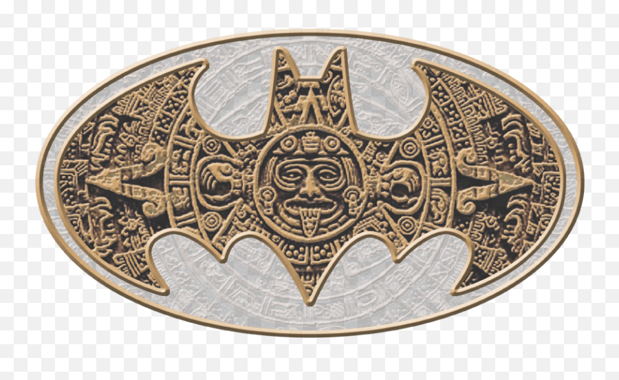 Batman Aztec Bat Logo Menu0027s Regular Fit T - Shirt Batman Aztec Calendar Emoji,Aztecs Logos