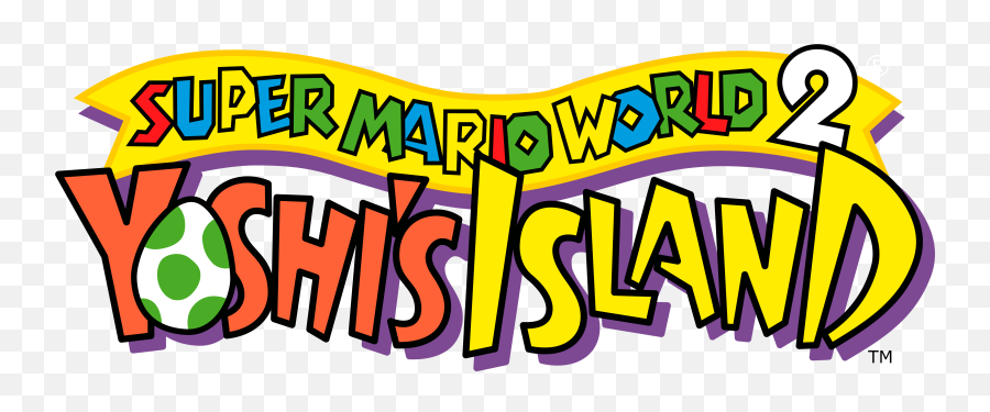 Super Mario World 2 Yoshis Island - Island Logo Png Emoji,Super Mario Logo