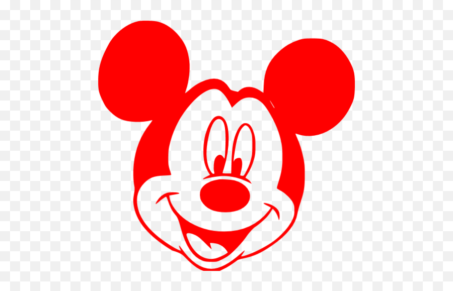 Mickey Mouse Icon Library Png - Transparent Red Mickey Mouse Emoji,Mickey Mouse Logo