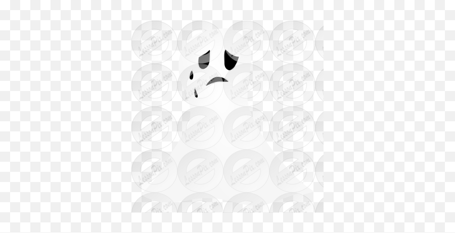 Ghost Stencil For Classroom Therapy Use - Great Ghost Clipart Dot Emoji,Ghost Clipart Black And White