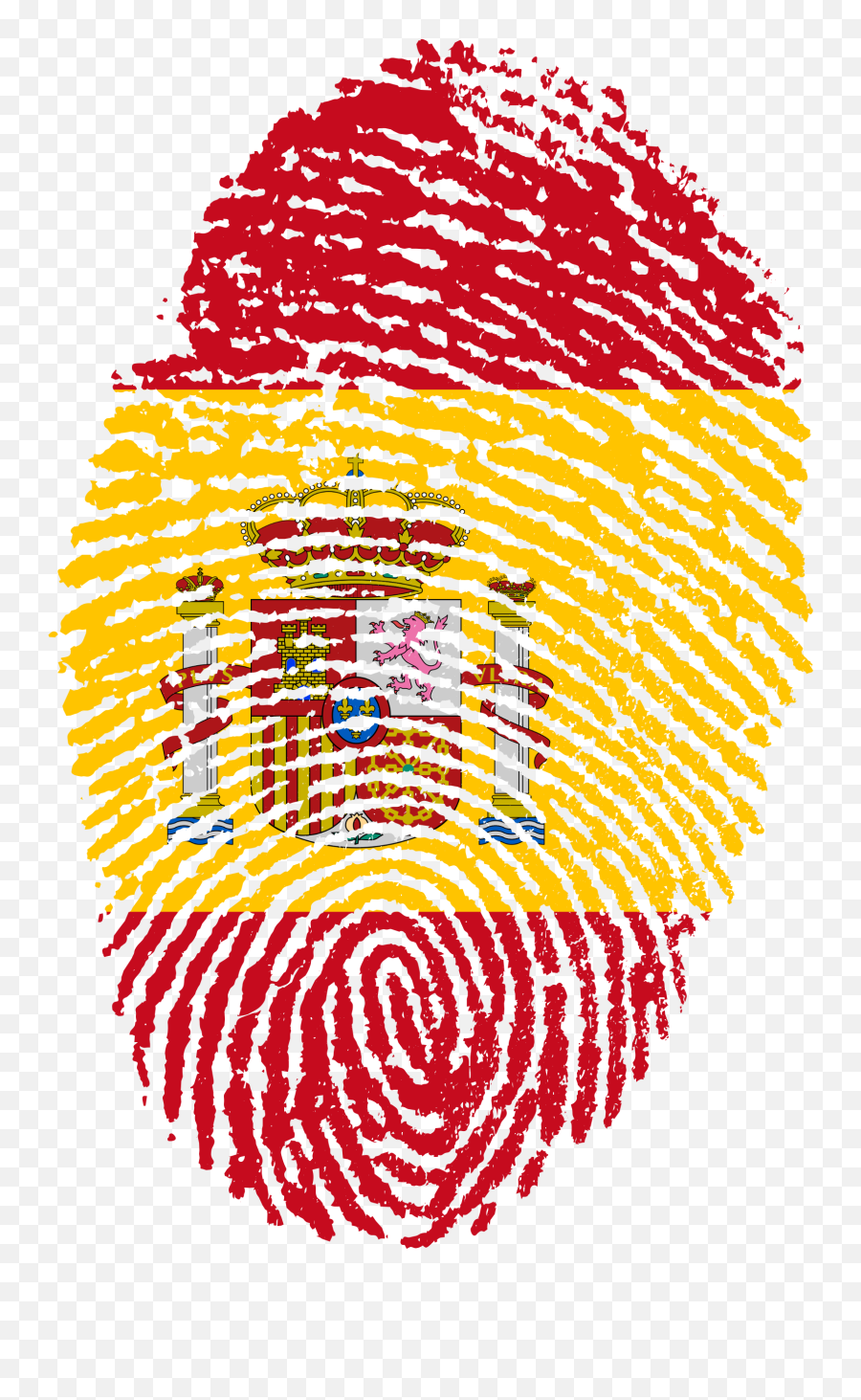 Spain - Spain Flag Fingerprint Emoji,Spain Png