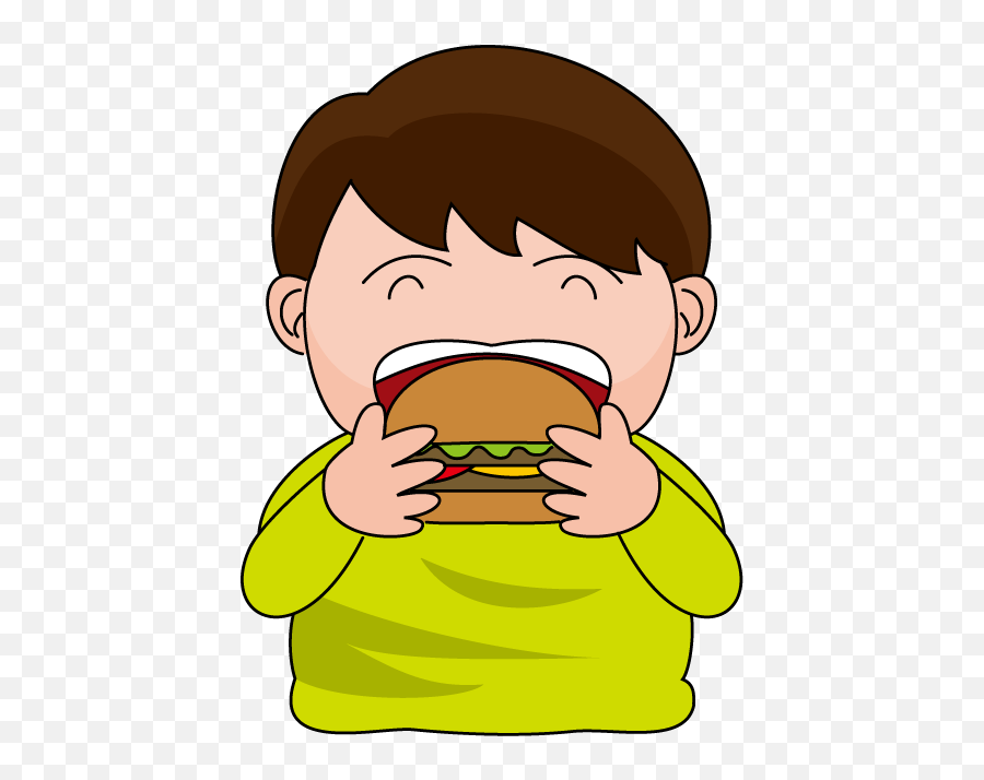 Library Of Baby Eating Hamburger Clip - Clipart Eating Emoji,Hamburger Clipart