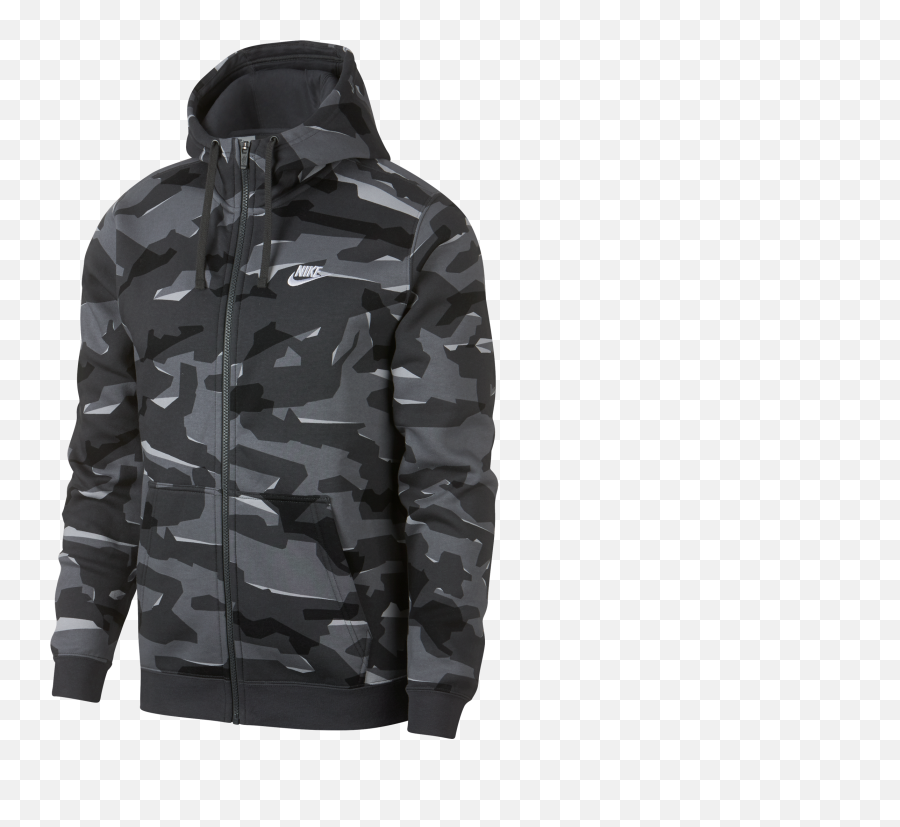 Sweatshirt Nike Nsw Club Camo Hoodie Full Zip Aj2105 - 065 Emoji,Nike Logo Hoodies