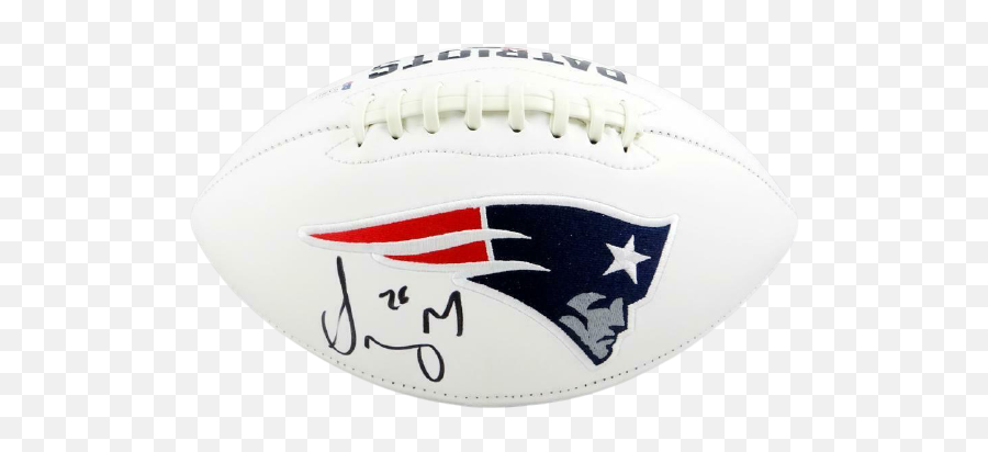 Sony Michel New England Patriots Signed New England Patriots Logo Football Bas Coa Emoji,The Patriots Logo