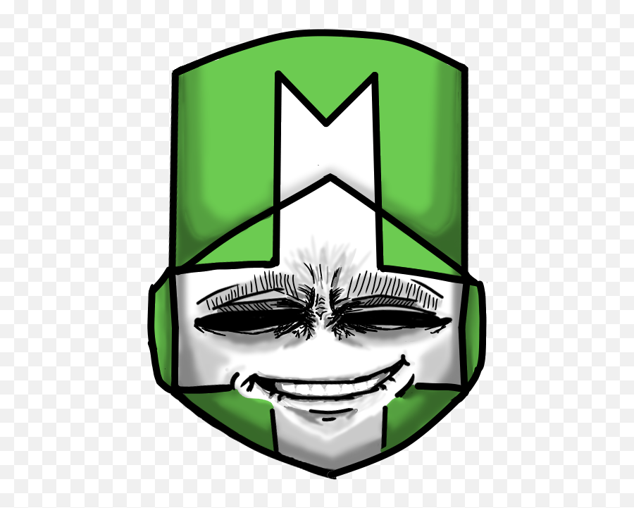 Menacing Green Knight Grin - Wide Grin Emoji,Menacing Transparent