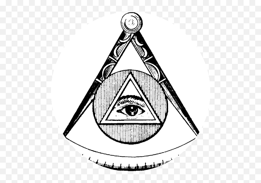 Freemasonry Symbol Eye Of Providence - Circle With A Triangle In The Middle Emoji,Freemason Logo