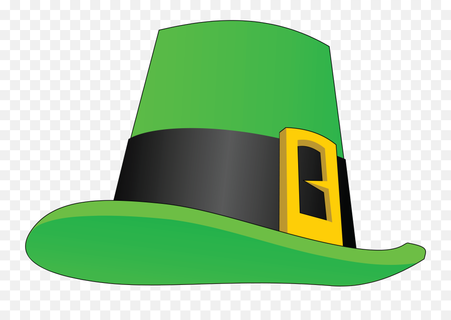 Free Clipart Of A St Paddys Day Leprechaun Hat - Leprechaun Leprechan Hats Clip Art Emoji,Free St.patricks Day Clipart