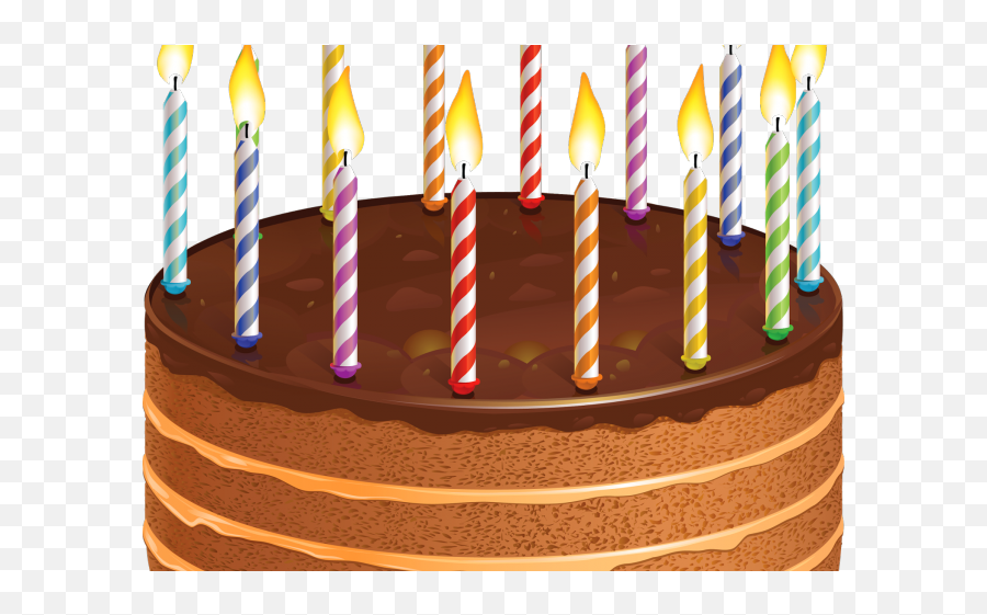 Candle Clipart Birthday Cake - Happy Birthday Candles On Cake Clipart Emoji,Birthday Candles Png