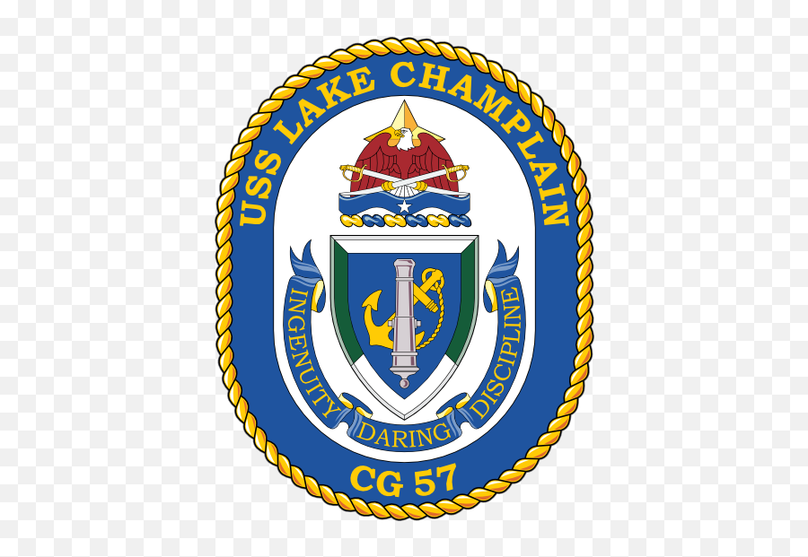 Navy Cruiser Ship Cg 57 Uss Lake Champlain Magnet Emoji,Ingen Logo