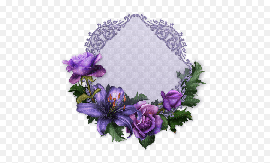 Background - Bg Lila Purple Flowers Background Bg Emoji,Purple Flower Transparent Background