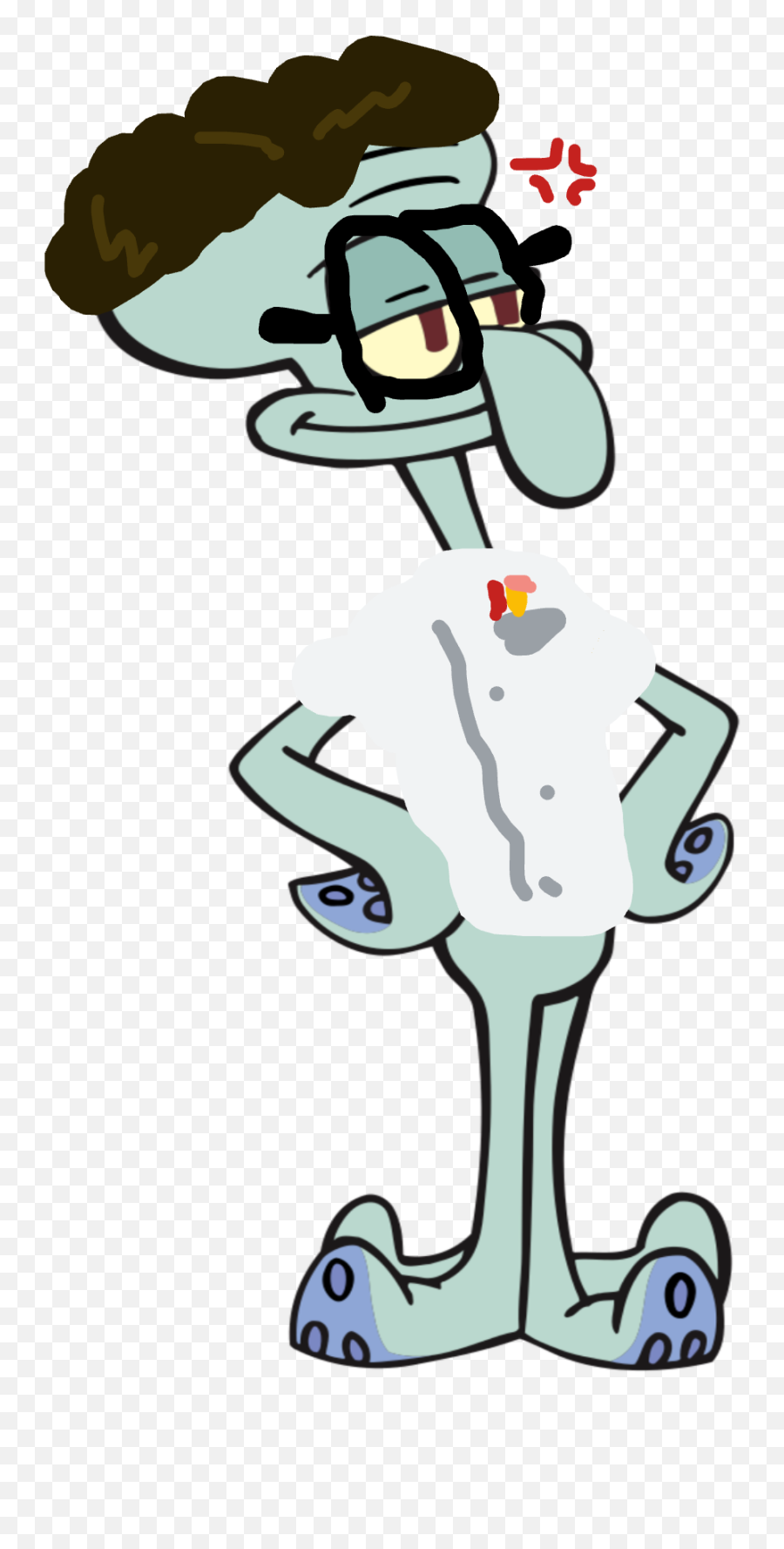 Squidward As The Angry Video Game Nerd Fandom Emoji,Vsco Clipart