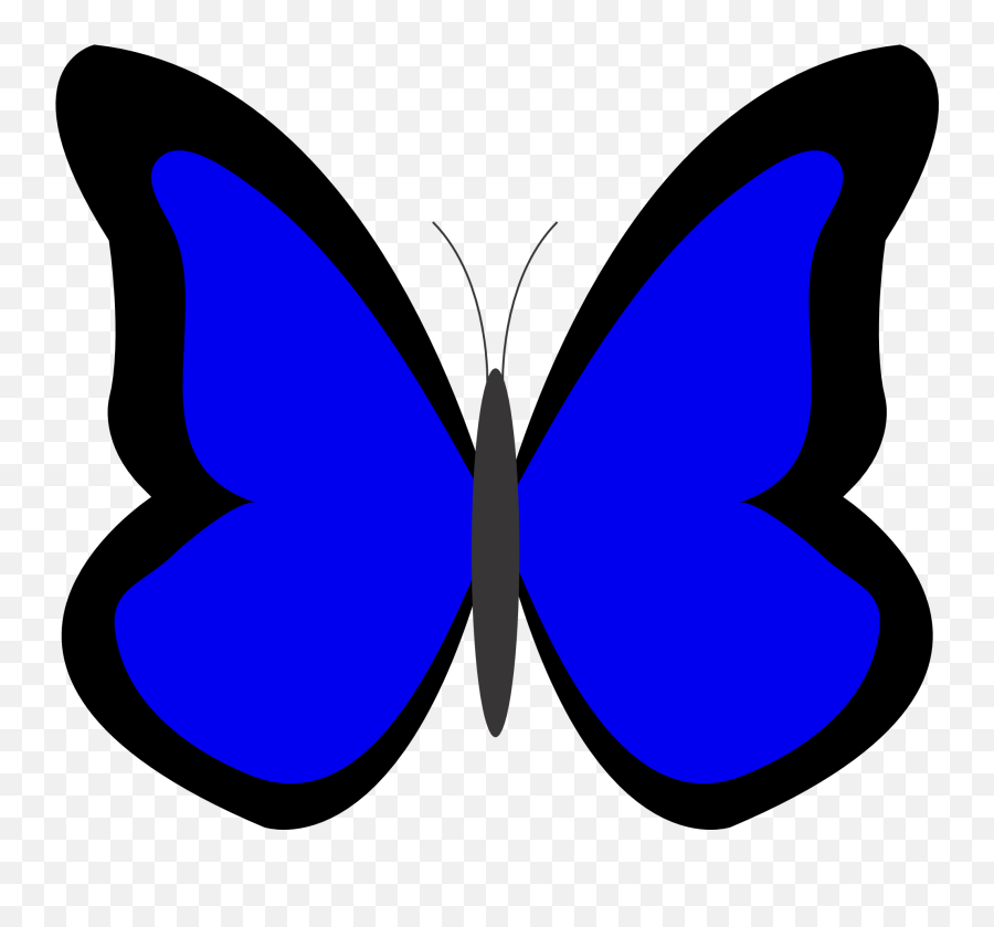 Picture Clipart Blue Picture Blue - Butterfly Clipart Emoji,Blue Clipart