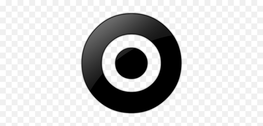 Black Target Circle Logo - Target Black Logo Png Emoji,Target Logo