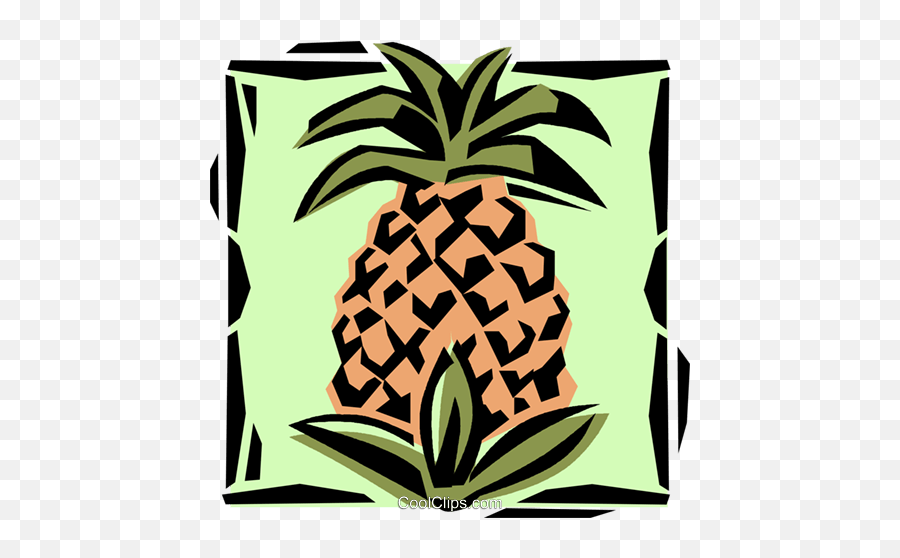 Pineapple Royalty Free Vector Clip Art Illustration - Fresh Emoji,Pineapple Clipart