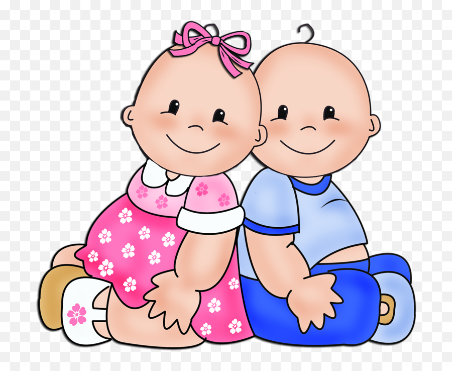 Baby Playing Babies Clip Art And Baby - Baby Clipart Emoji,Boy And Girl Clipart