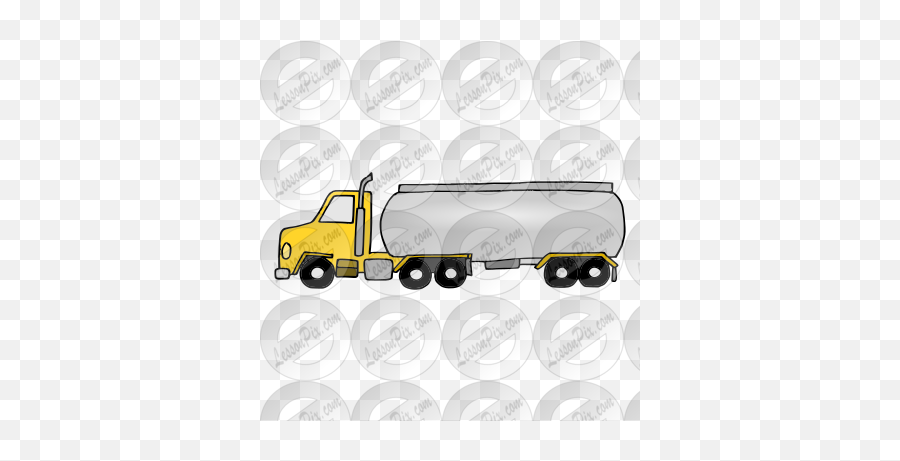 Tanker Truck Picture For Classroom Therapy Use - Great Commercial Vehicle Emoji,Tow Truck Clipart