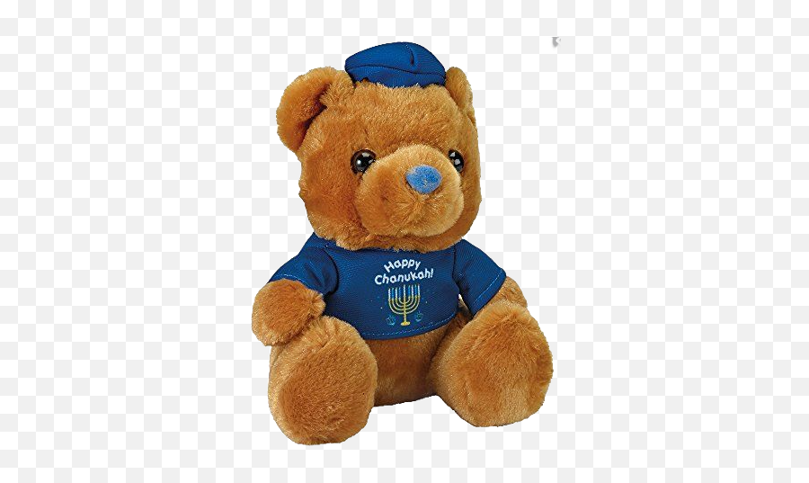Brown Chanukah Teddy Bear - Jewish Teddy Bear Emoji,Teddy Bear Transparent