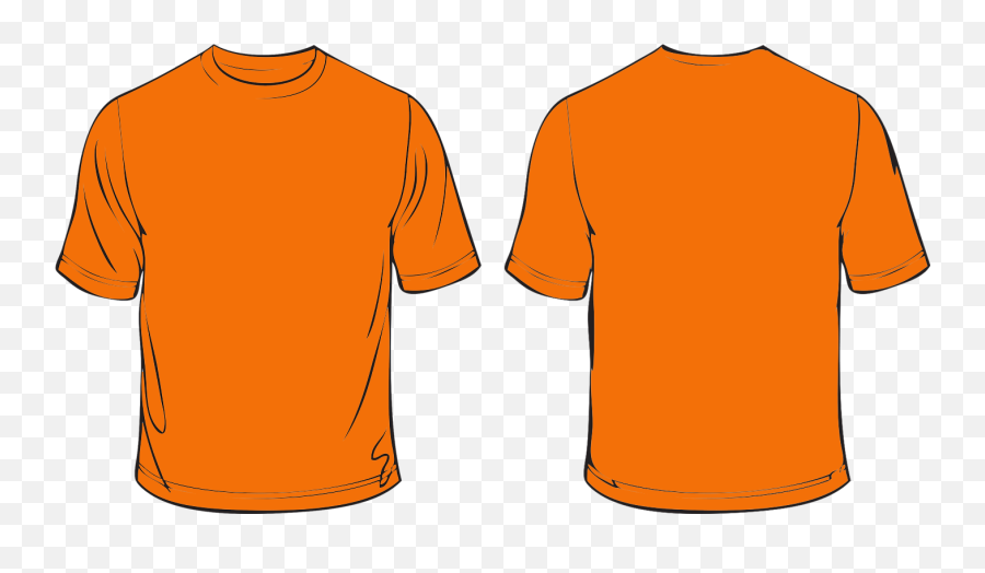 T Shirt Png - Layout Orange T Shirt Template Emoji,Orange Clipart
