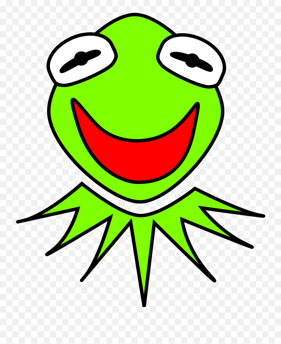 Kermit The Frog Clipart Svg - Kermit Head Png Emoji,Kermit The Frog Transparent