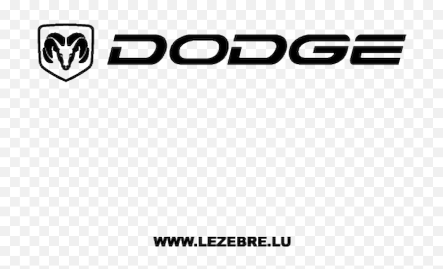 Dodge Logo Sticker 3 - Horizontal Emoji,Dodge Ram Logo