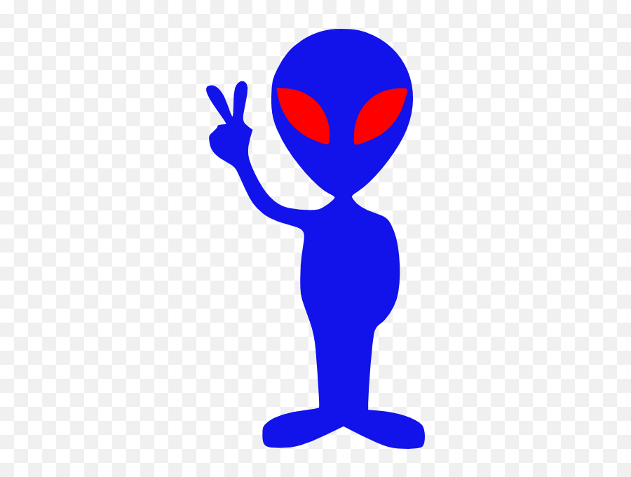 Alien Clip Art At Vector Clip Art Free - Blue Aliens Clipart Emoji,Alien Clipart