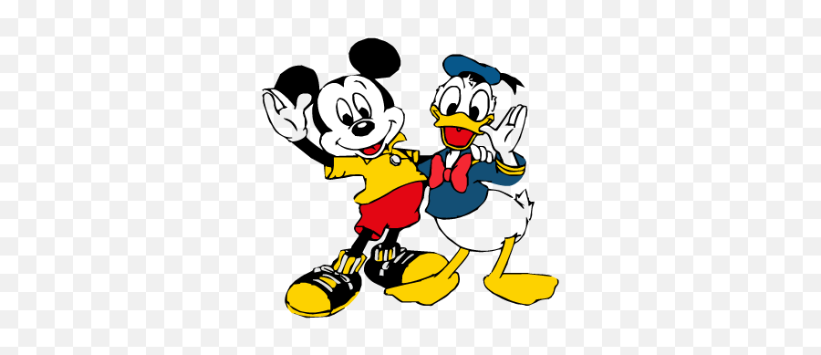 Mickey Mouse Donald Duck Vector Logo - Donald Duck En Mickey Mouse Emoji,Mickey Mouse Logo