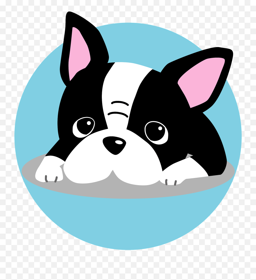 Boston Terrier Dog Clipart - Boston Terrier Clipart Emoji,Boston Terrier Clipart