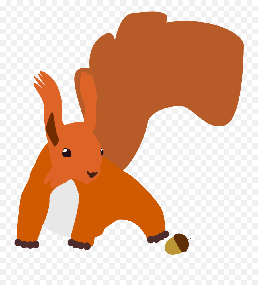 Squirrel With Acorn Clipart Free Download Transparent Png - Automne Png Emoji,Acorn Clipart