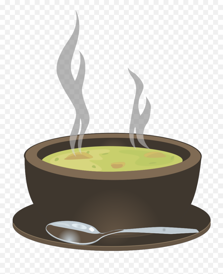 Hot Steaming Bowl Of Soup Png Svg Clip - Serveware Emoji,Soup Clipart