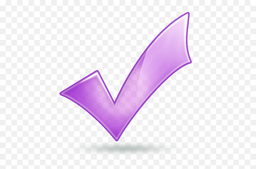Checkmark Clipart Purple Checkmark - Purple Check Emoji,Checkmark Png