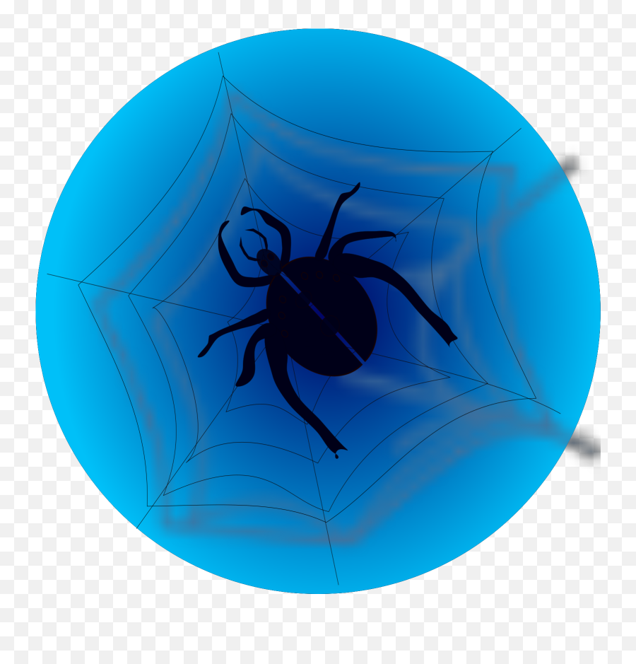 Spider On Web Svg Vector Spider On Web Clip Art - Svg Clipart Emoji,Spider Webs Png