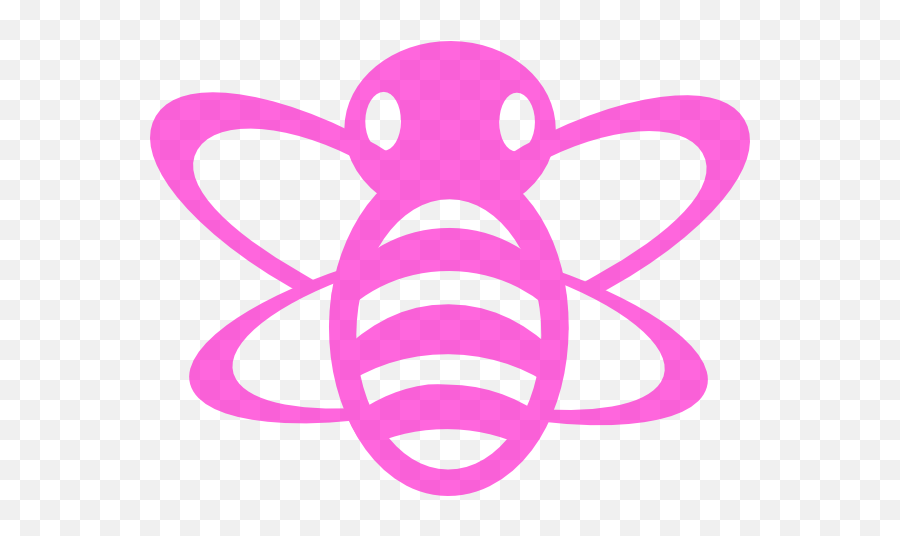 Pink Bee Clip Art At Clker - Pink Bee Clipart Png Emoji,Bumblebee Clipart