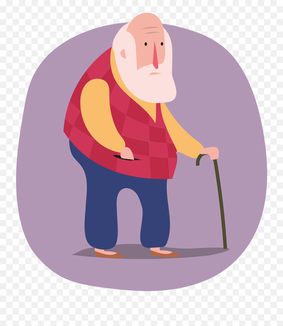 Oldman Clipart Free Download Transparent Png Creazilla Emoji,Old People Clipart