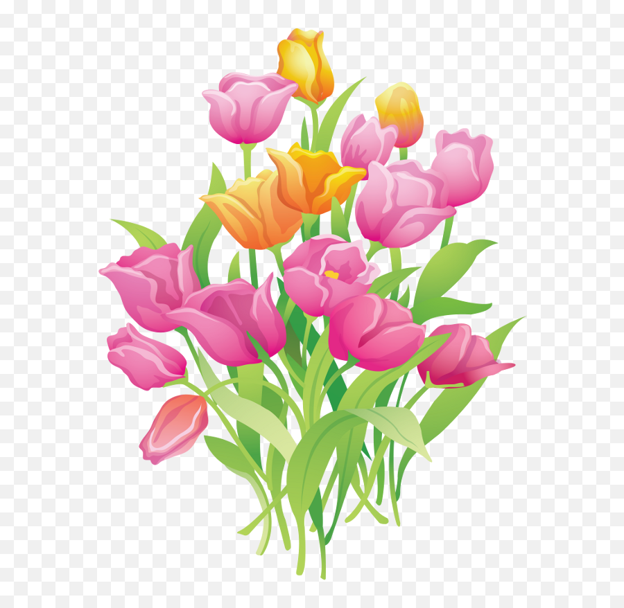 Spring Flowers Flowers Clip Art - Spring Flowers Clipart Emoji,Flowers Clipart