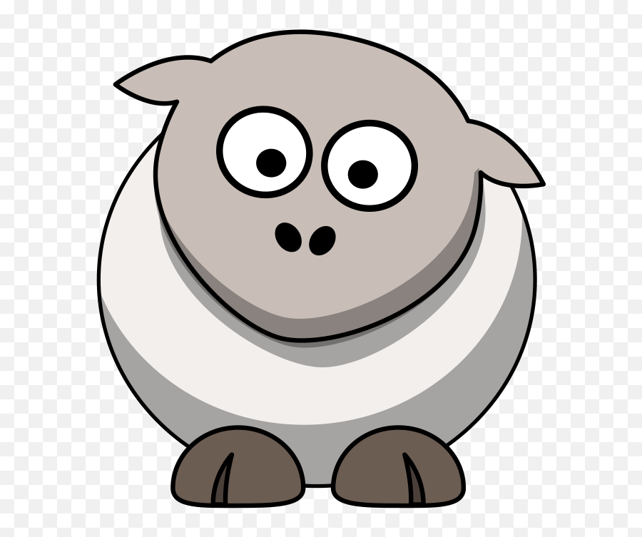 Naked Sheep Clip Art At Clkercom - Vector Clip Art Online Emoji,Cute Sheep Clipart