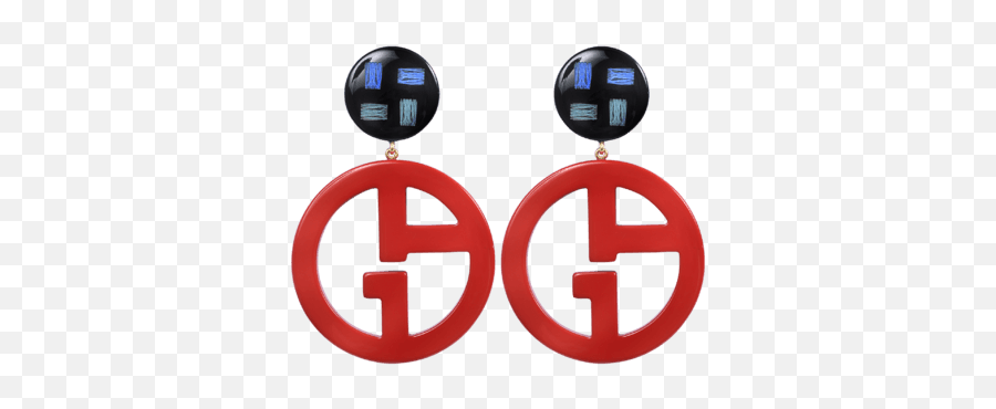 Giorgio Armani Logo Earrings - Dot Emoji,Armani Logo