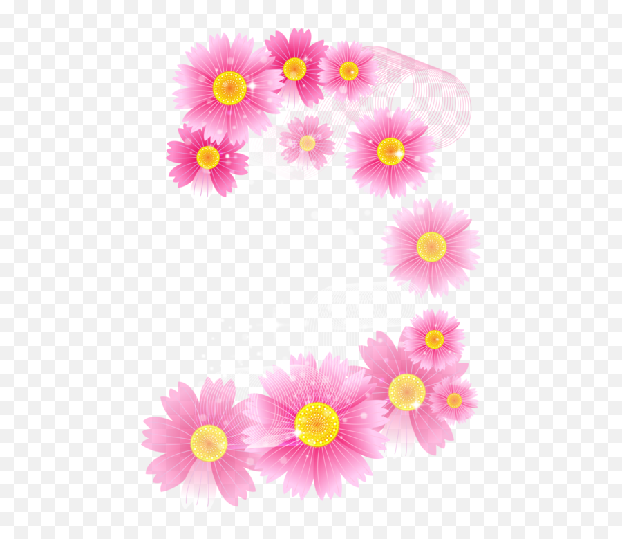 Pink Flowers Png Image Background - Background Pink Flowers Png Emoji,Pink Flower Png
