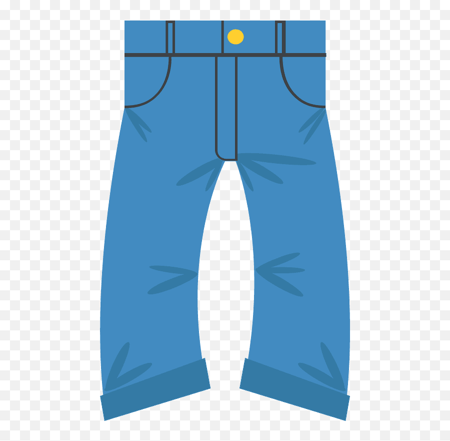Jeans Emoji Clipart - Solid,Jeans Clipart
