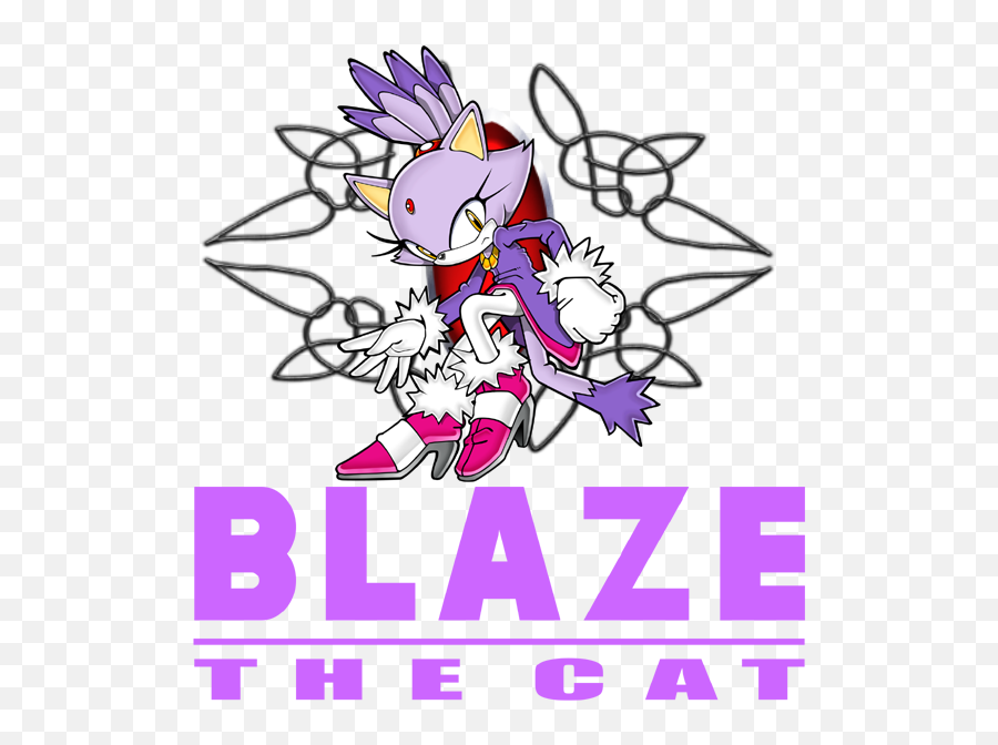 Download Blaze The Cat - Blaze The Cat Logo Png Png Image Blaze The Cat Logo Emoji,Cat Logo